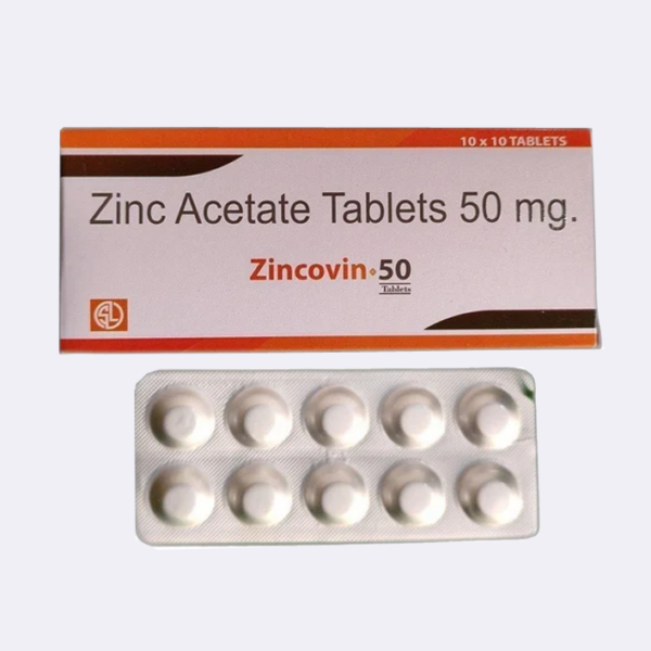 ZINC - Zincovin 50mg Tablets