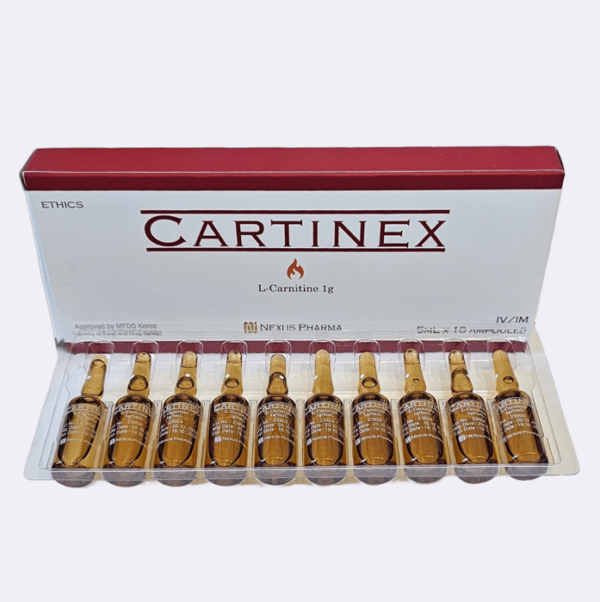 Cartinex L-Carnitine 1000mg/1g Injection Ampoules