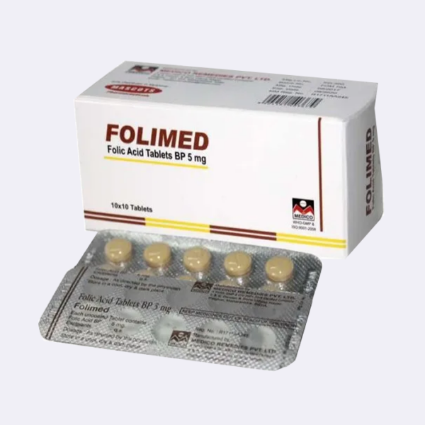 Folic Acid 5mg/5,000µg Tablets